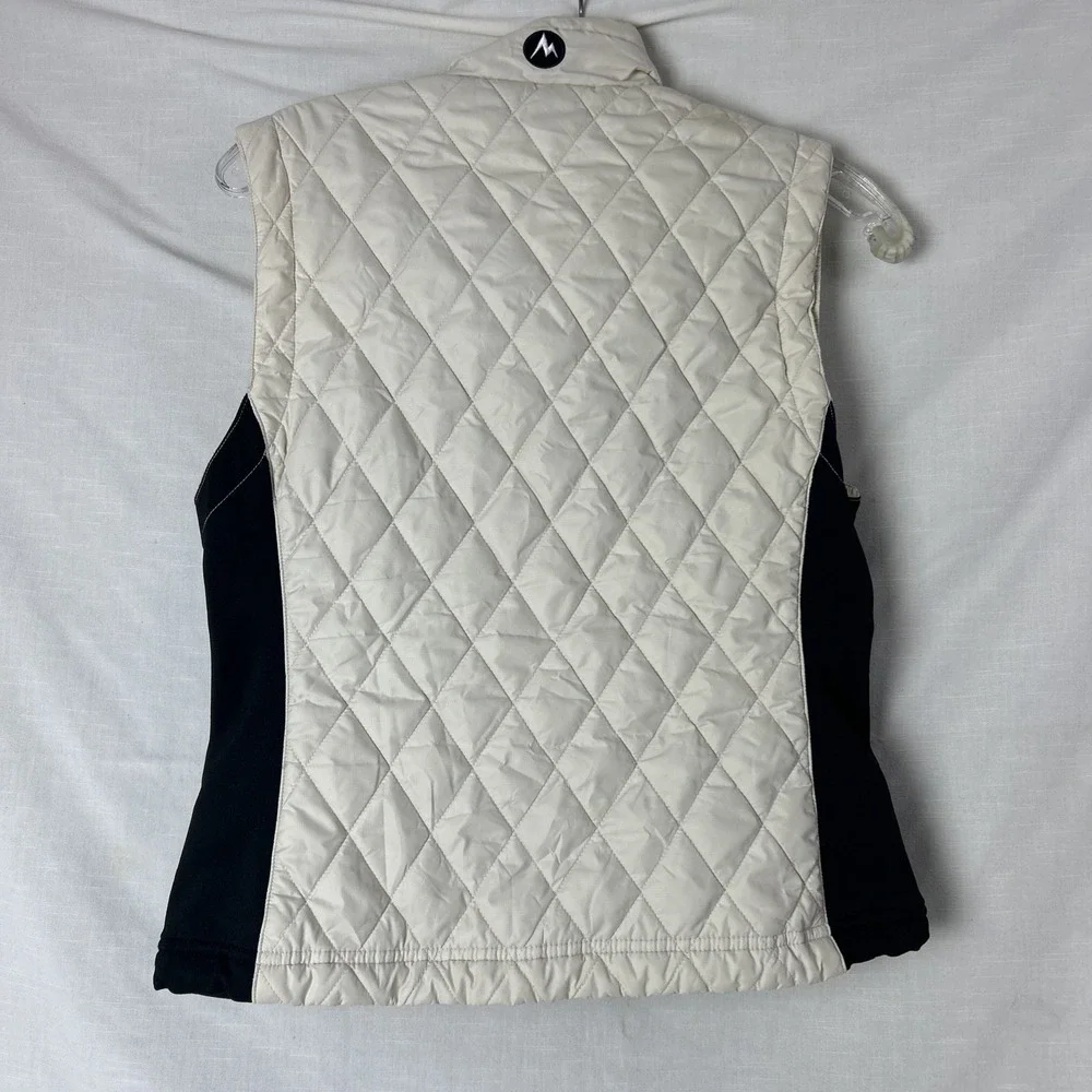 Marmot Kitzbuhel Quilted Vest Womens Medium White Outdoors Lightweight Insulated